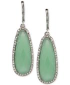 Lonna & Lilly Silver-tone Stone And Crystal Drop Earrings