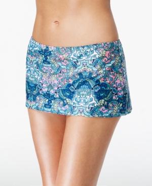 Kenneth Cole Reaction Paisley-print Mini Swim Skirt Women's Swimsuit