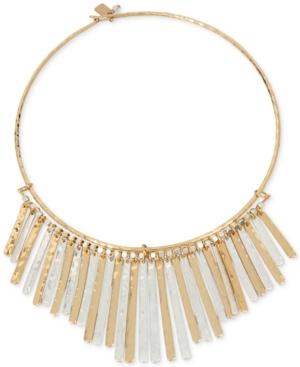 Robert Lee Morris Soho Two-tone Bar Statement Necklace