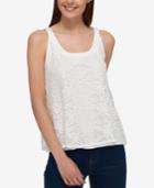 Tommy Hilfiger Embroidered Mesh Tank Top, Only At Macy's