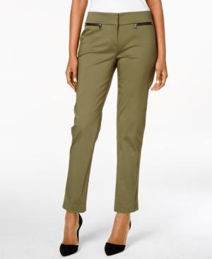 Nine West Zip-pocket Straight-leg Pants