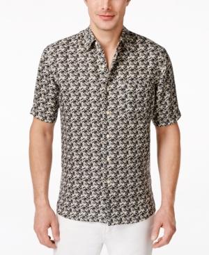 Tasso Elba Men's Silk Linen Short-sleeve Shirt, Only At Macy's