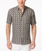 Tasso Elba Men's Silk Linen Short-sleeve Shirt, Only At Macy's