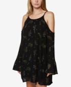 O'neill Juniors' Printed Cold-shoulder Dress