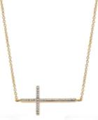 Yellora Diamond Necklace, Yellora Diamond Sideways Cross Necklace (1/6 Ct. T.w.)