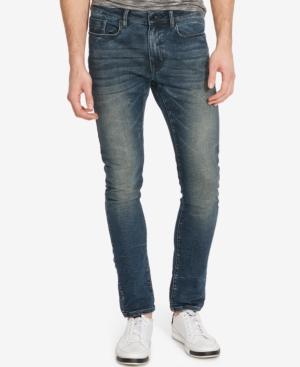Kenneth Cole New York Men's Skinny-fit Stretch Dark Indigo Jeans