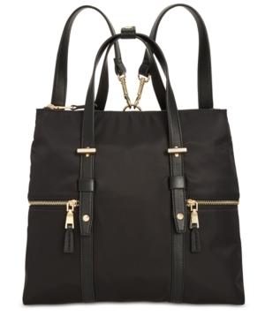 I.n.c. Haili Nylon Convertible Backpack, Created For Macy's