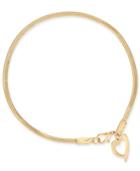 Thalia Sodi Gold-tone Heart Charm Ankle Bracelet, Created For Macy's