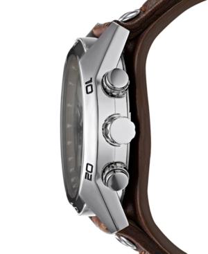 Fossil Men's Decker Brown Leather Strap Watch Ch2565