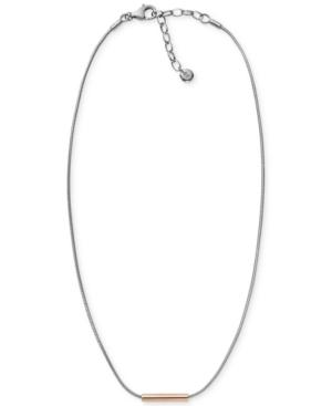 Skagen Two-tone Bar Pendant Necklace Skj0888