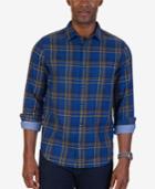 Nautica Men's Slim-fit Double-layer Plaid Shirt