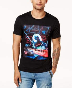 Guess Men's Neon Lights Graphic-print T-shirt