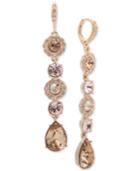Givenchy Crystal And Pave Linear Drop Earrings