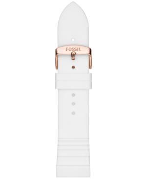 Fossil Q Men's White Silicone Watch Strap S221349