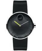 Movado Men's Swiss Edge Black Rubber Strap Watch 40mm 3680003