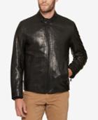 Andrew Marc Men's Leather Bomber Jacket