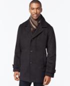 Calvin Klein Single-breasted Scarf Overcoat