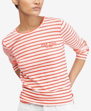 Polo Ralph Lauren Striped Long-sleeve Cotton T-shirt