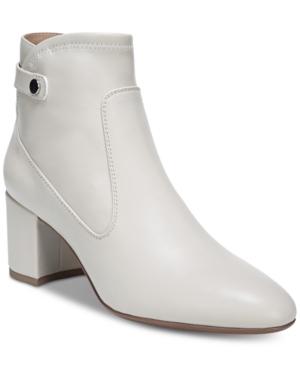 Franco Sarto Newton Block-heel Booties Women's Shoes