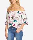 1.state Floral-print Off-the-shoulder Top