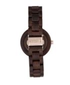 Earth Wood Mimosa Wood Bracelet Watch W/day/date Brown 39mm