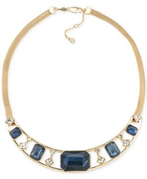 Carolee Gold-tone Multi-stone Collar Necklace