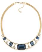 Carolee Gold-tone Multi-stone Collar Necklace