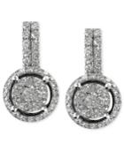 Bouquet By Effy Diamond Circle Cluster Earrings (1/2 Ct. T.w.) In 14k White Gold