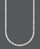 Belle De Mer Cultured Freshwater Pearl Strand Necklace (7-1/2-8-1/2 Mm) In 14k Gold