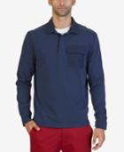 Nautica Men's Slim-fit Knit Long-sleeve Polo