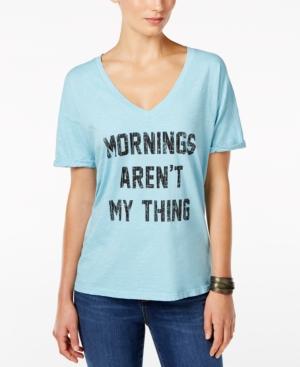 Retro Brand Mornings Aren't My Thing Graphic T-shirt