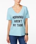 Retro Brand Mornings Aren't My Thing Graphic T-shirt