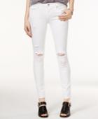 True Religion Halle Ripped Skinny White Wash Jeans