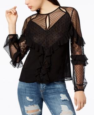 Guess Juniper Ruffled Lace Blouse