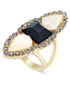 Inc International Concepts Gold-tone Multi-stone Drama Ring, Only At Macy's
