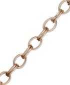 Bronzarte 18k Rose Gold Over Bronze Bracelet, Textured Chain Bracelet