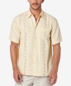 Cubavera Men's Embroidered Pleated Short-sleeve Shirt