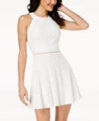 Crystal Doll Juniors' Lace A-line Dress