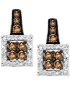 Le Vian Chocolatier Diamond Framed Stud Earrings (5/8 Ct. T.w.) In 14k White Gold