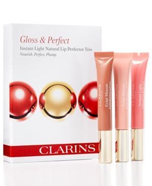 Clarins Gloss & Perfect Instant Light Natural Lip Perfector Value Trio