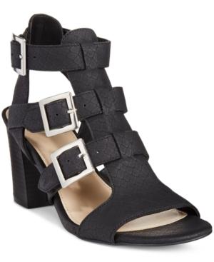 Bar Iii Kara T-strap Block-heel Sandals, Only At Macy's Women's Shoes
