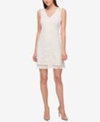 Jessica Simpson Lace Fringe A-line Dress