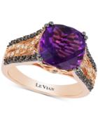 Le Vian Amethyst (3-1/3 Ct. T.w.) & Diamond (1/3 Ct. T.w.) Ring In 14k Rose Gold