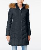 Tommy Hilfiger Faux-fur-trim Hooded Quilted Puffer Coat