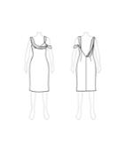 Customize: Add Draping Over Narrow Strap - Fame And Partners Draped Off-the-shoulder Dress