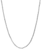 14k White Gold Seamless Chain Necklace