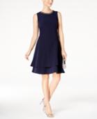 Taylor Layered Fit & Flare Dress