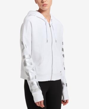 Dkny Sport Logo Graphic-sleeve Hoodie