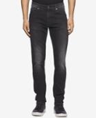 Calvin Klein Men's Slim-fit Metal Black Jeans