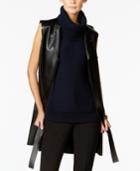 Armani Exchange Long Faux-leather Vest